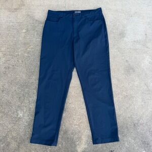 VRST Mens Limitless 5-Pocket Slim Fit Pants Navy Blue 35x32 Golf Trousers